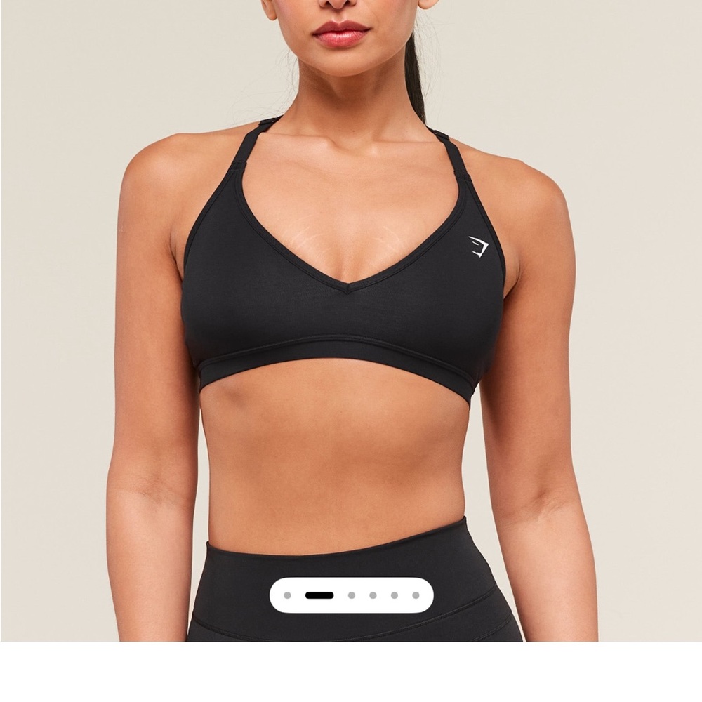 Gymshark Cotton
Racerback Sports Bra - Black
